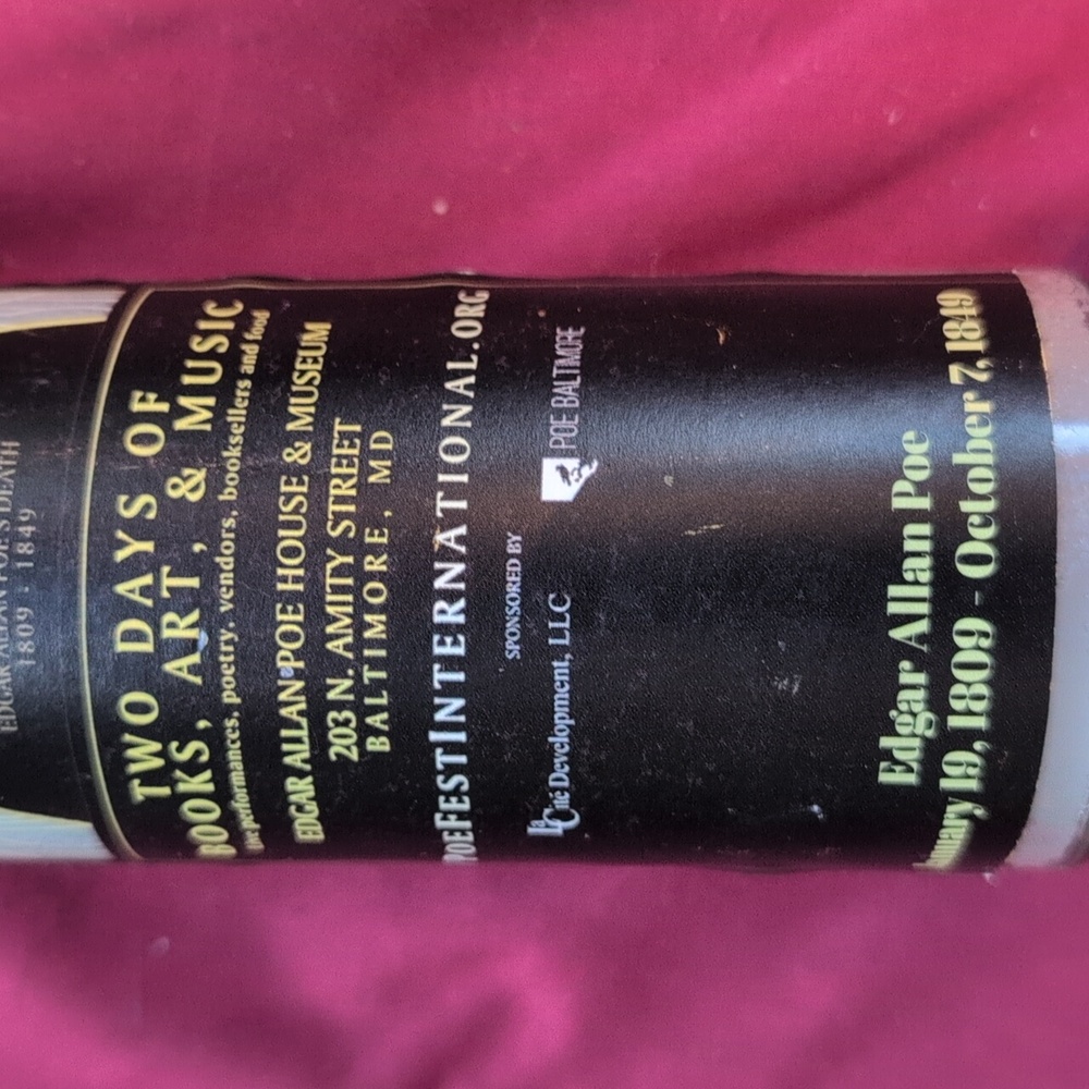 2018 Edgar Allan Poe Festival & Awards Candle - Picture 6 of 6